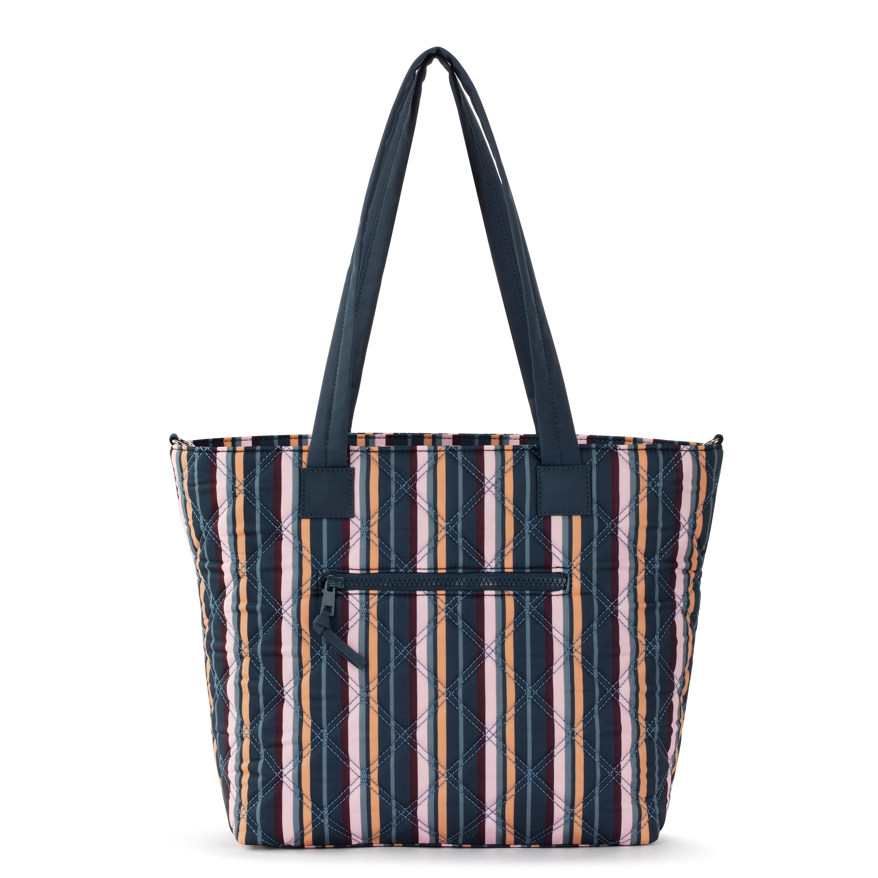 Sakroots Willow Shoulder Tote - EcoTwill - Vibrant Multi Diamond Quilted