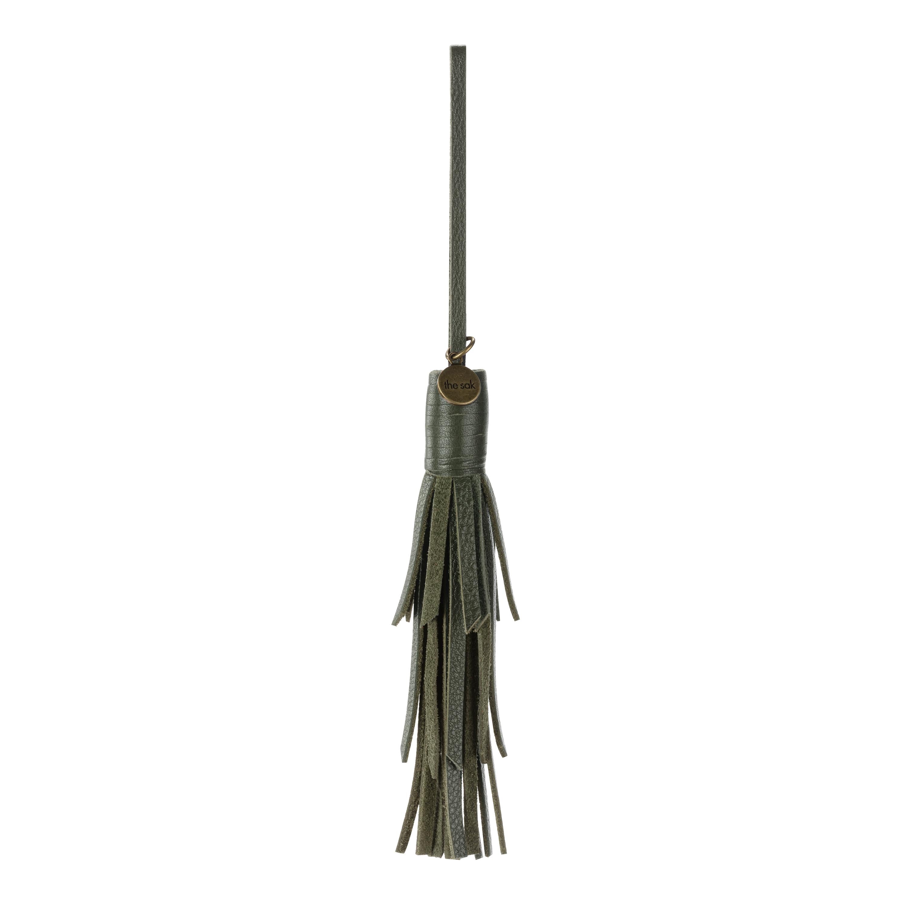 The Sak Cypress Tassel Dangle - Leather - Moss