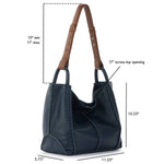 The Sak Los Feliz Medium Tote - Leather - Indigo