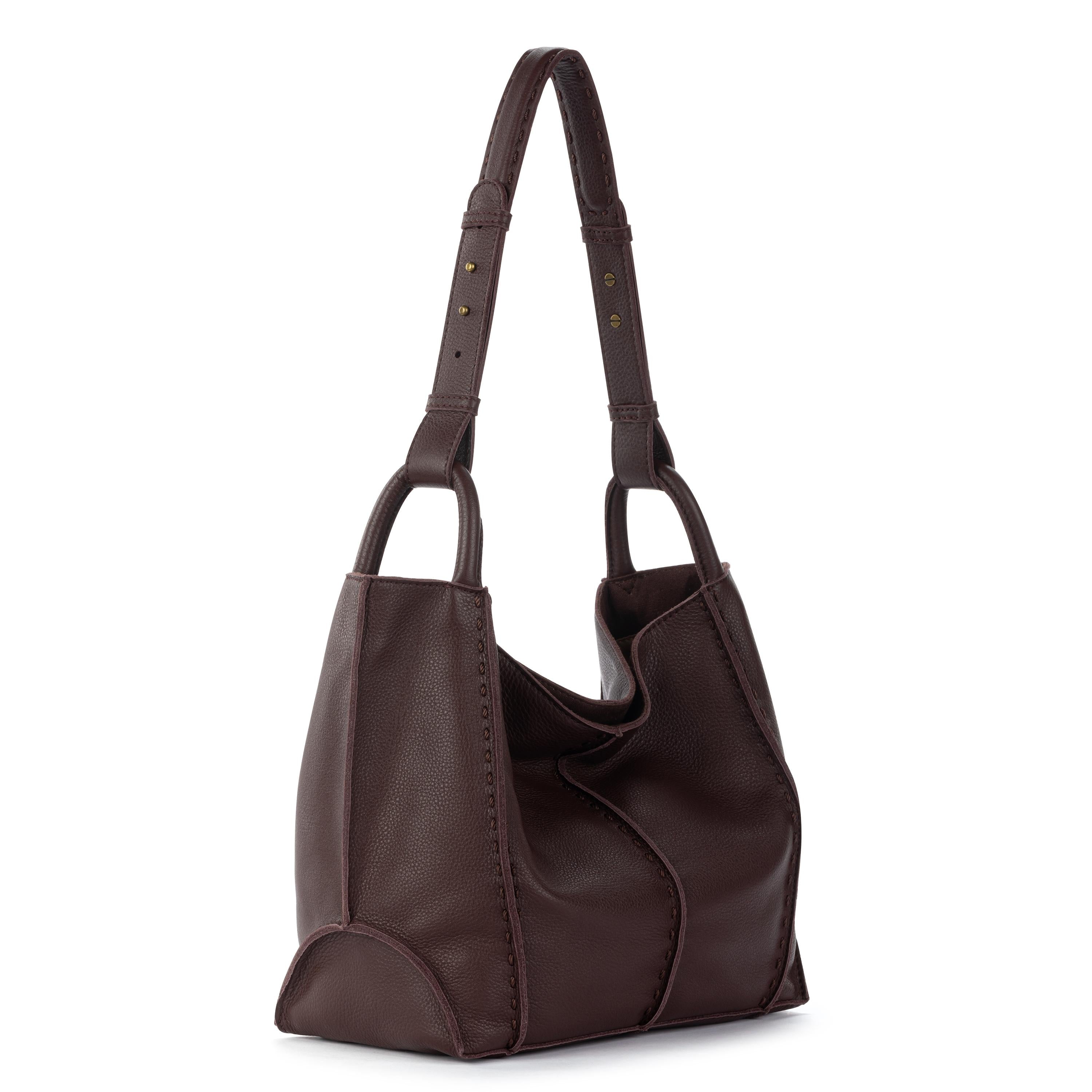 The Sak Los Feliz Medium Tote - Leather - Mahogany