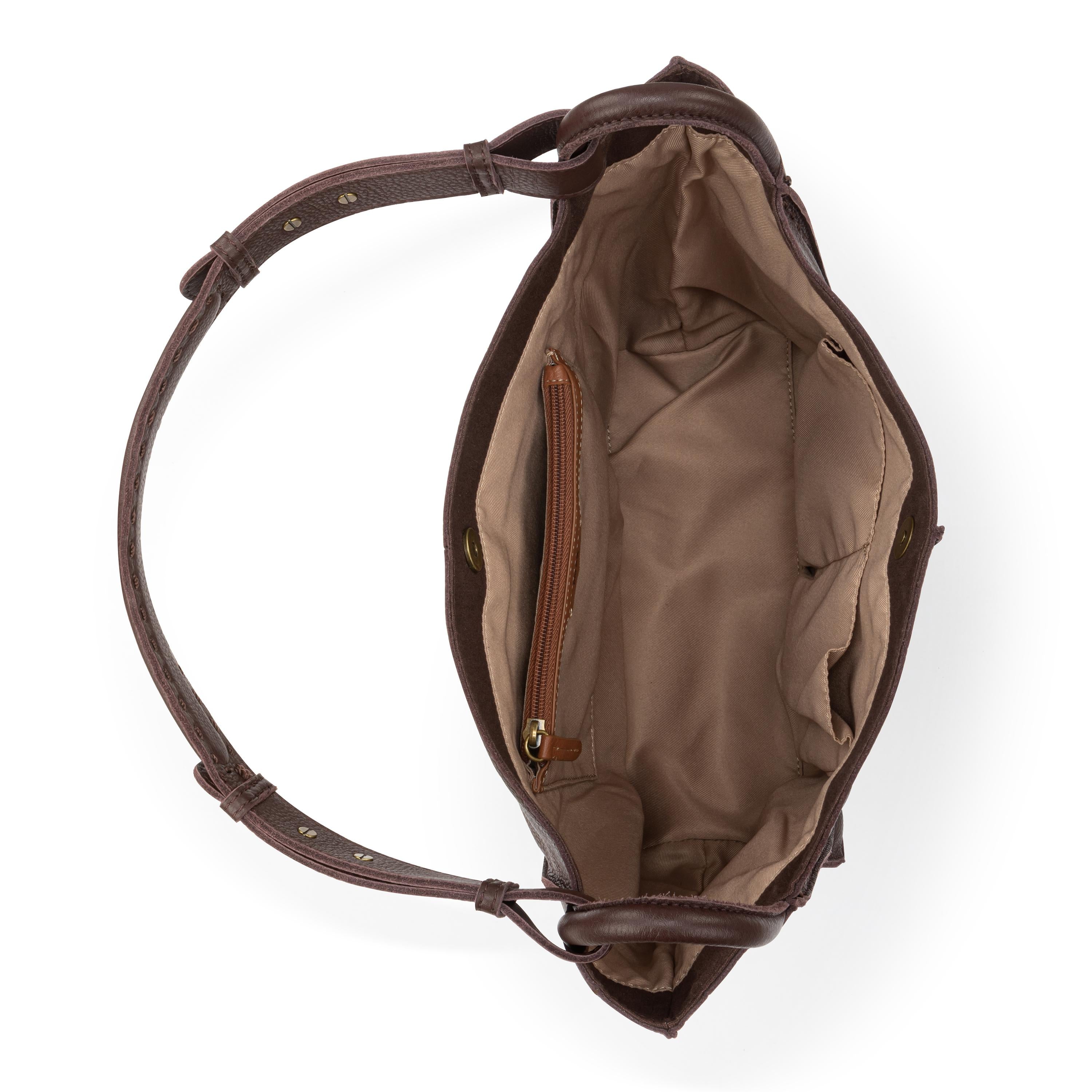 The Sak Los Feliz Medium Tote - Leather - Mahogany