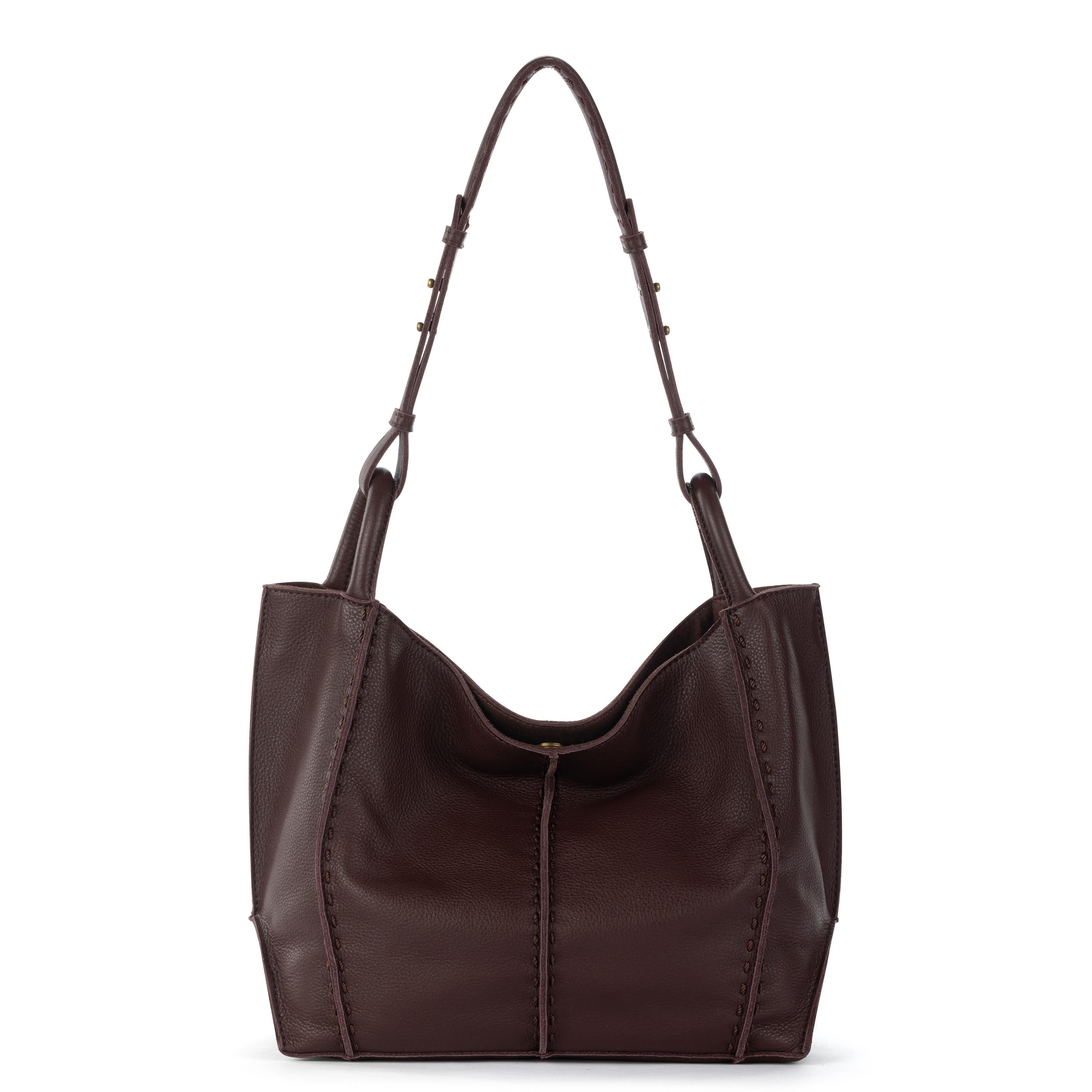 The Sak Los Feliz Medium Tote - Leather - Mahogany