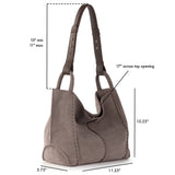 The Sak Los Feliz Medium Tote - Leather - Mushroom Suede