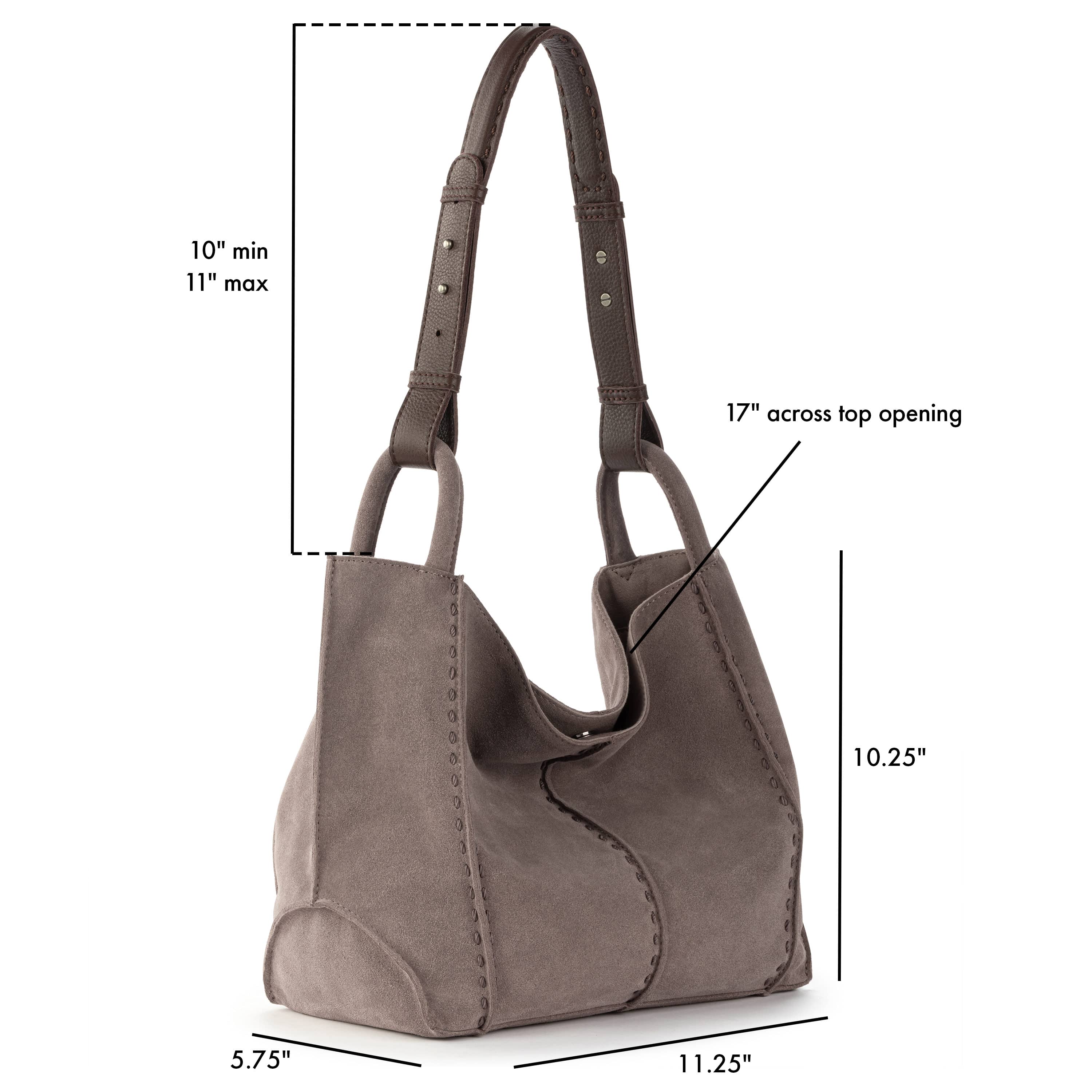 The Sak Los Feliz Medium Tote - Leather - Mushroom Suede