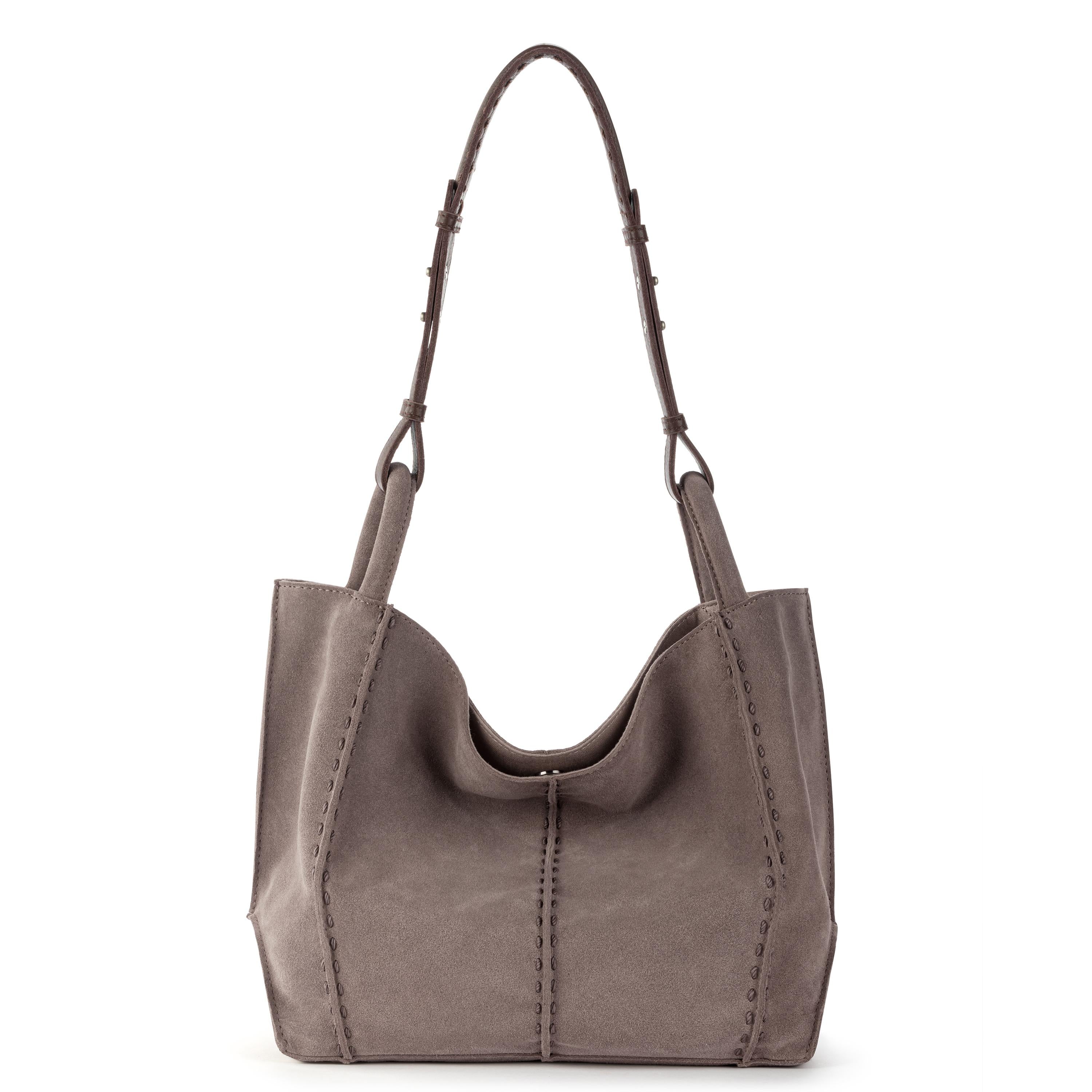 The Sak Los Feliz Medium Tote - Leather - Mushroom Suede