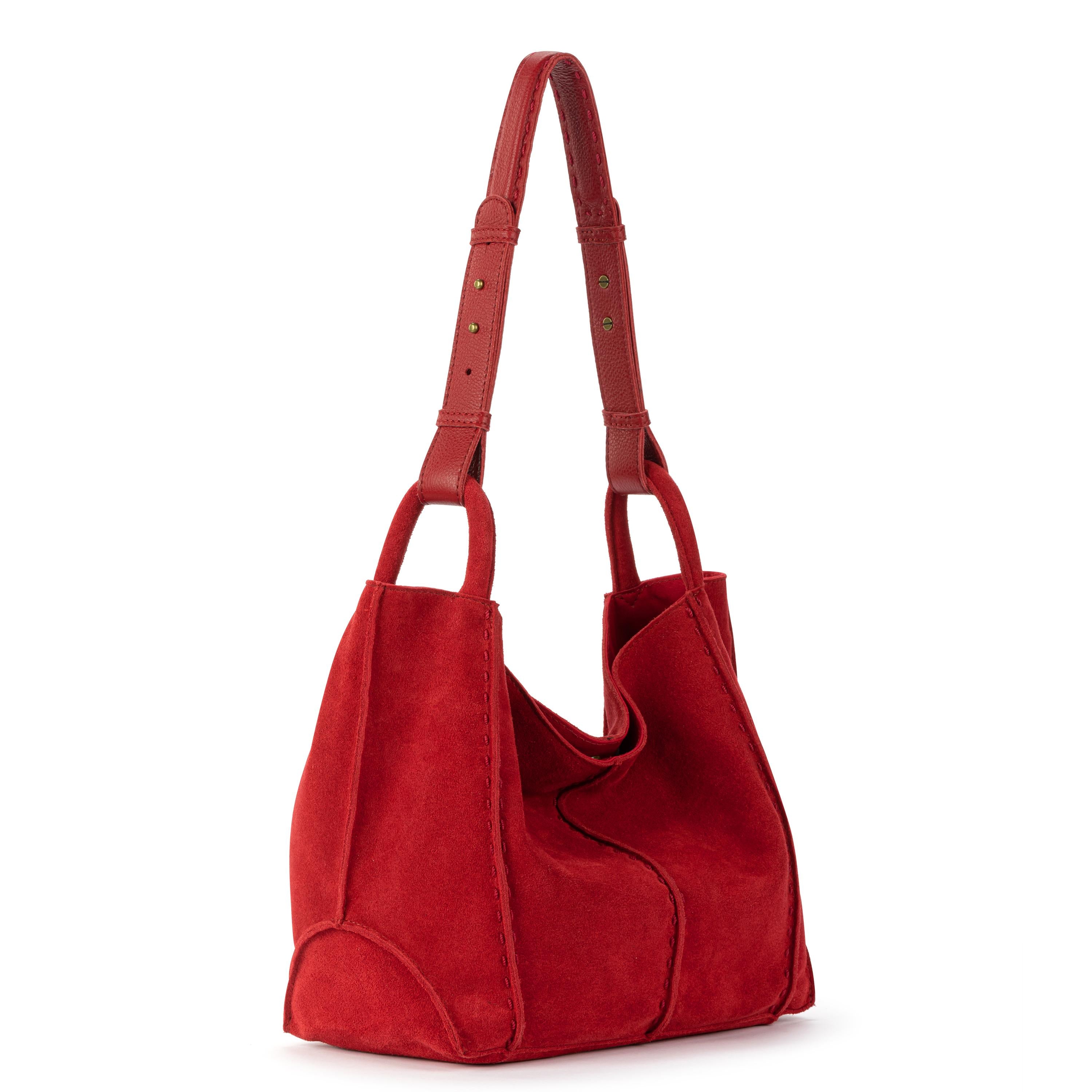The Sak Los Feliz Medium Tote - Leather - Scarlet Suede