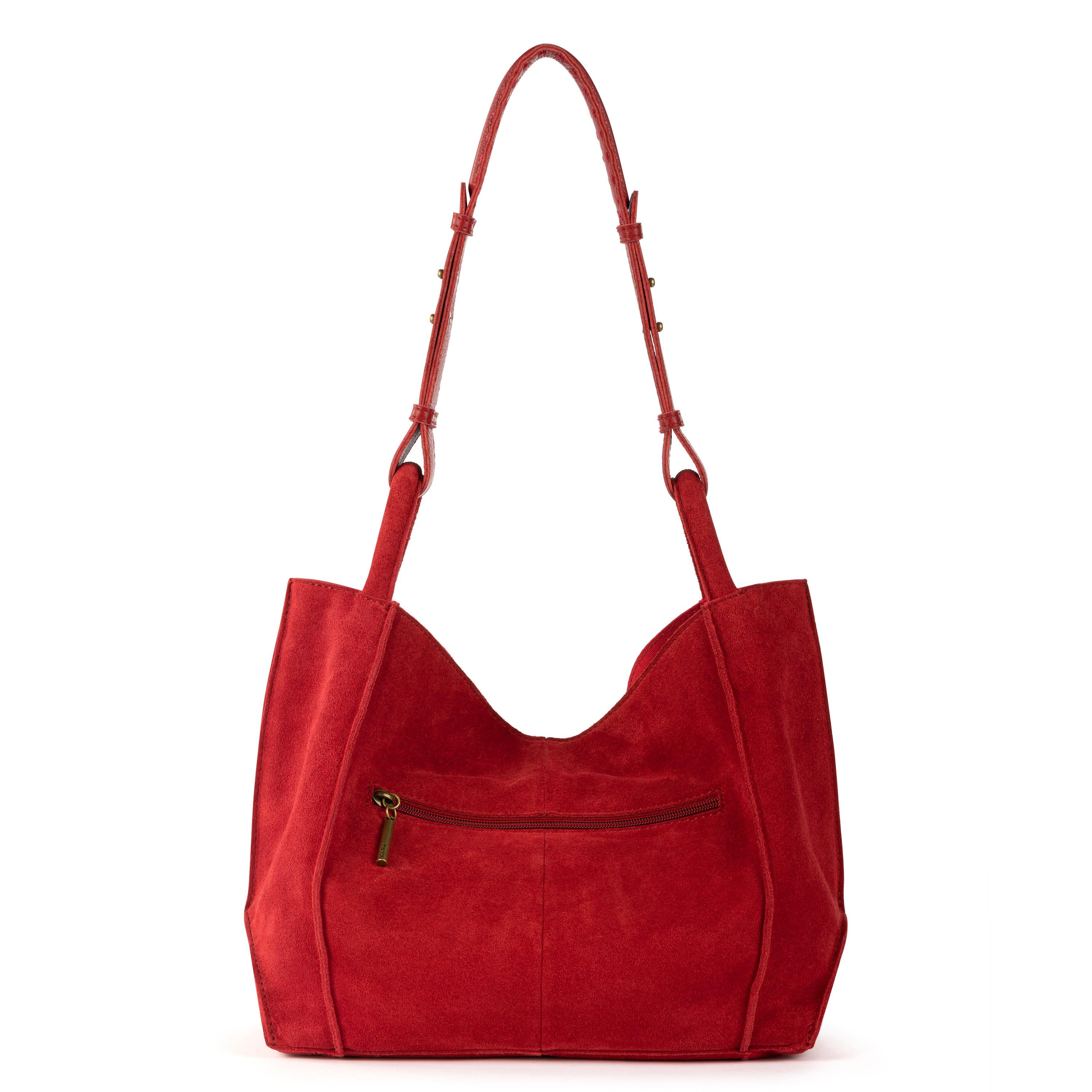 The Sak Los Feliz Medium Tote - Leather - Scarlet Suede