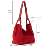The Sak Los Feliz Medium Tote - Leather - Scarlet Suede
