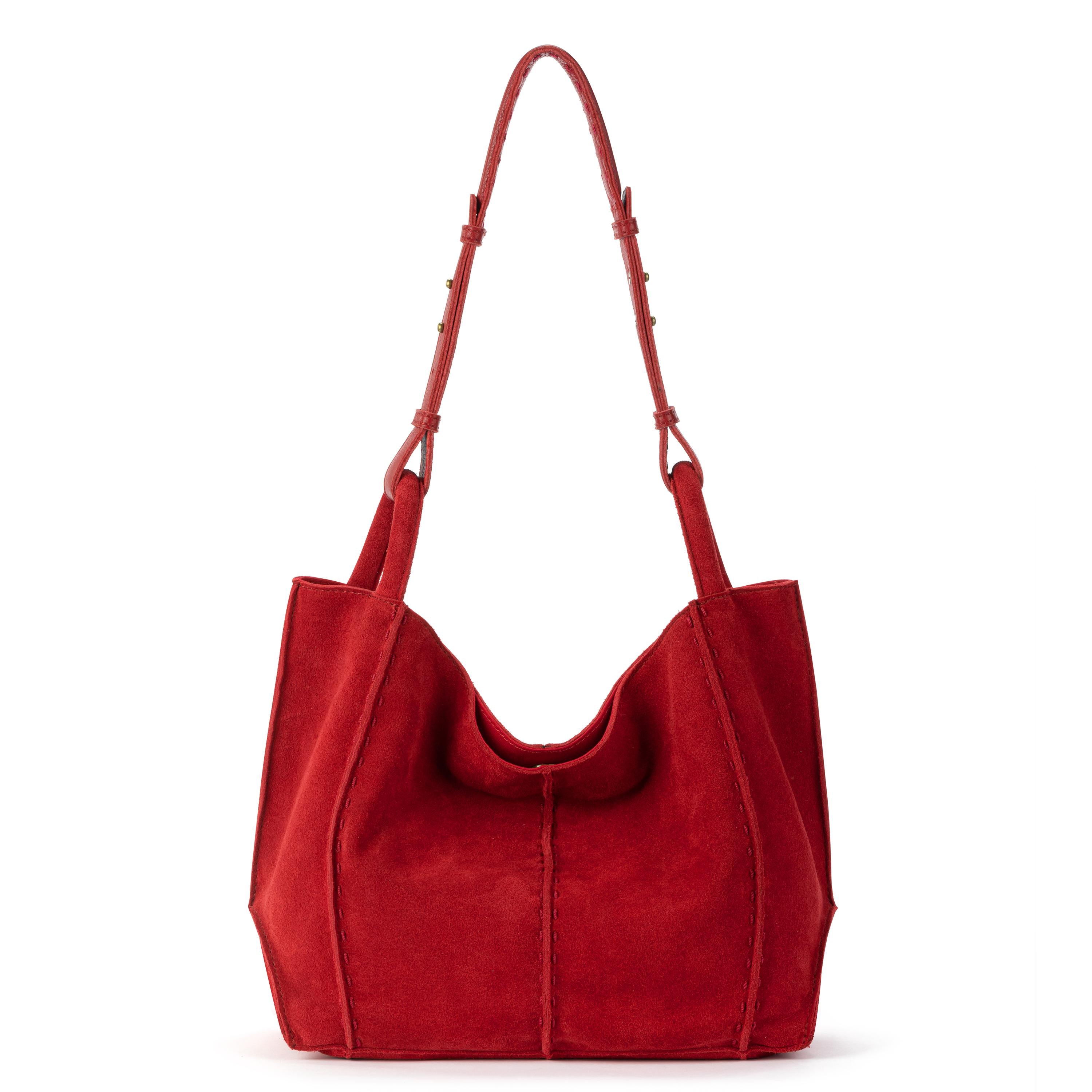 The Sak Los Feliz Medium Tote - Leather - Scarlet Suede