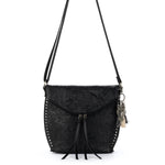 Sakroots Arcadia Flap Crossbody - Vegan Leather - Black