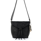 Sakroots Arcadia Flap Crossbody - Vegan Leather - Black