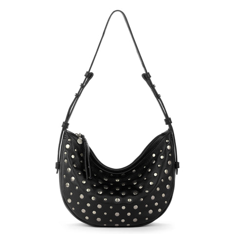 The Sak Tess Shoulder Bag - Leather - Black Silver Stud