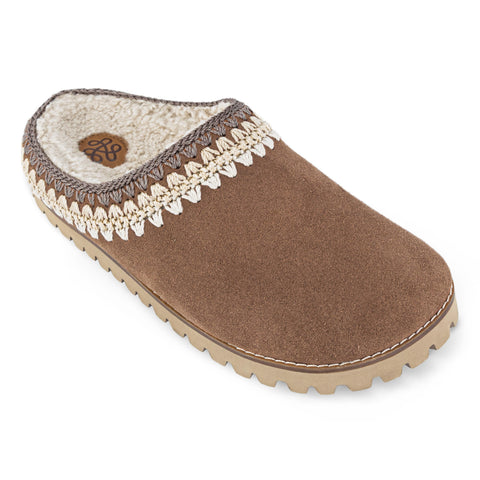 The Sak Bolinas Everyday Clog - Leather - Tobacco Shearling