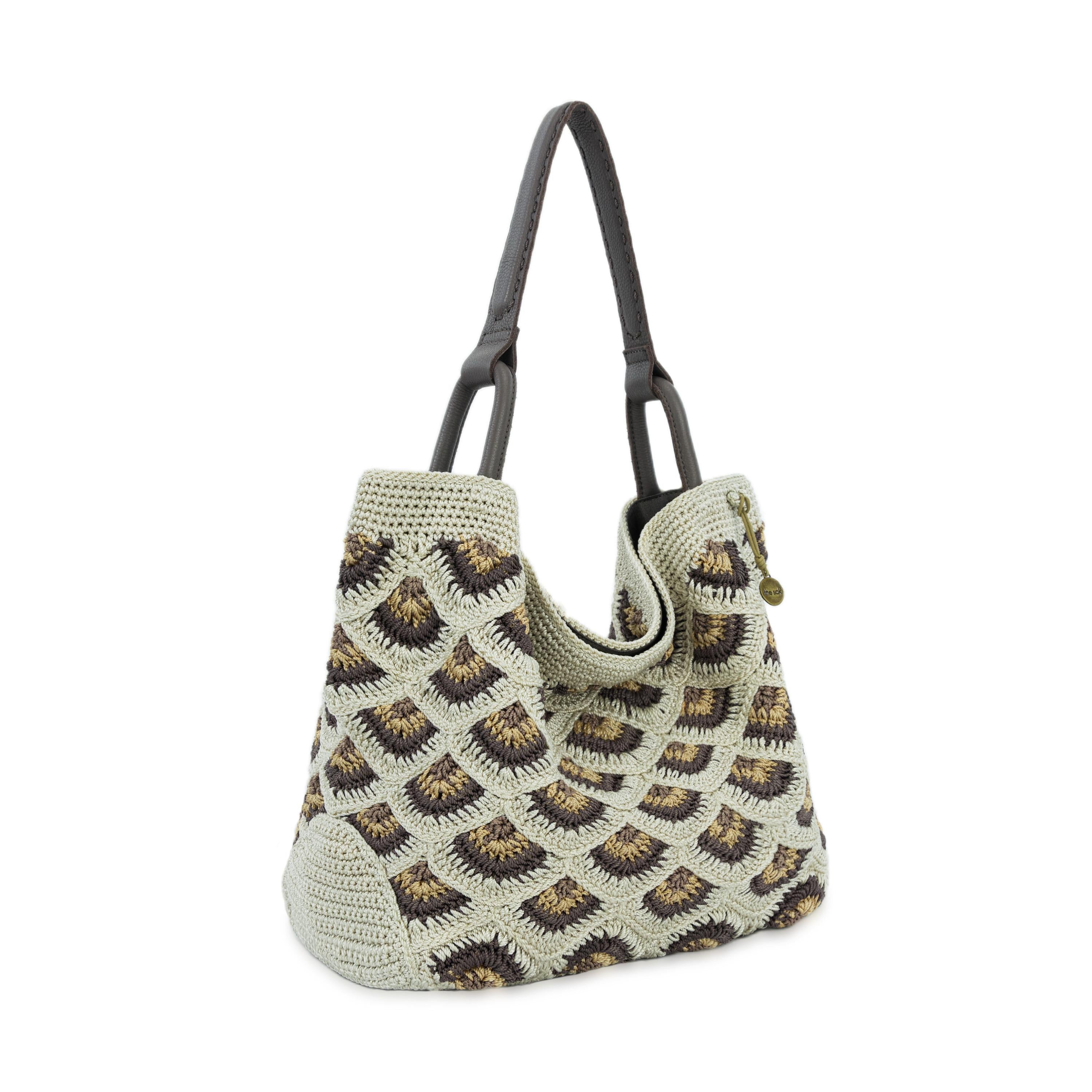 The Sak Los Feliz Large Tote - Hand Crochet - Natural Mermaid