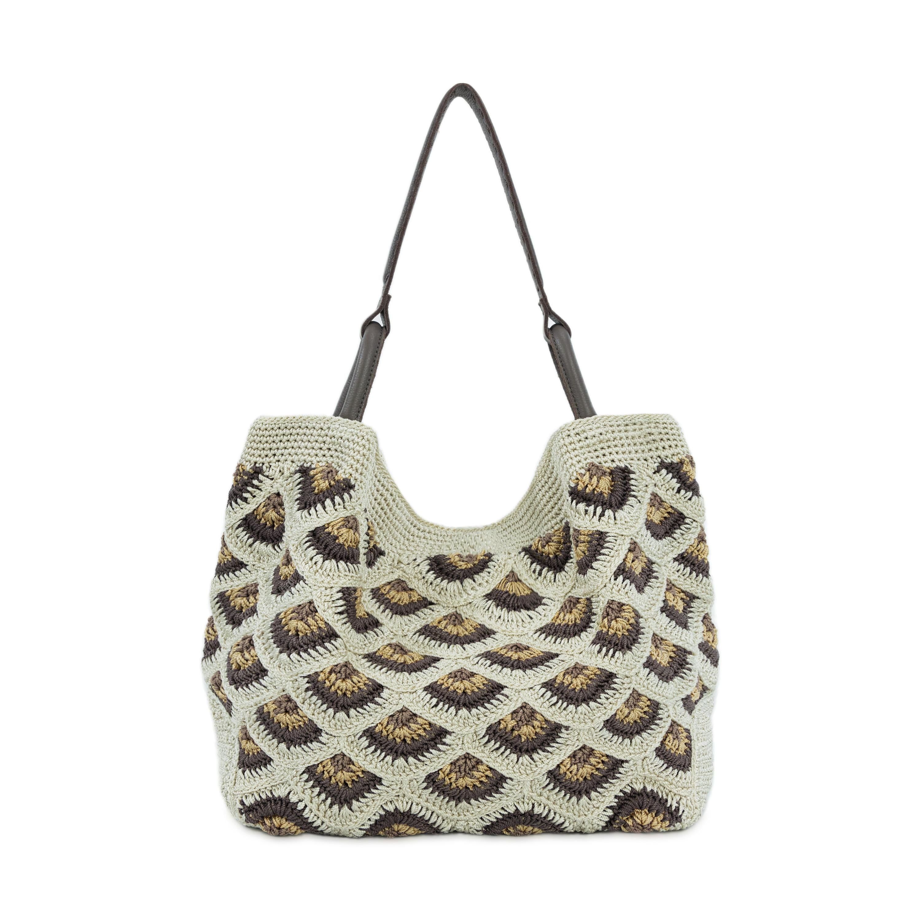 The Sak Los Feliz Large Tote - Hand Crochet - Natural Mermaid