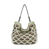 The Sak Los Feliz Large Tote - Hand Crochet - Natural Mermaid