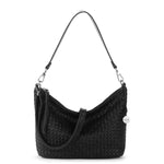 The Sak Juniper Small Hobo - Leather - Woven Black