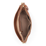 The Sak Juniper Small Hobo - Leather - Woven Cognac