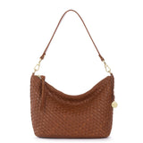 The Sak Juniper Small Hobo - Leather - Woven Cognac