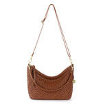 The Sak Juniper Small Hobo - Leather - Woven Cognac