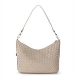 The Sak Juniper Small Hobo - Leather - Woven Sand
