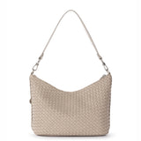The Sak Juniper Small Hobo - Leather - Woven Sand