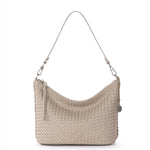 The Sak Juniper Small Hobo - Leather - Woven Sand