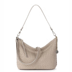 The Sak Juniper Small Hobo - Leather - Woven Sand