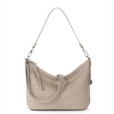The Sak Juniper Small Hobo - Leather - Woven Sand