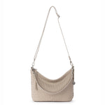 The Sak Juniper Small Hobo - Leather - Woven Sand