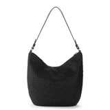 The Sak Sequoia Hobo - Leather - Woven Black