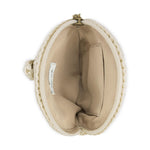 The Sak Circle Coin Pouch - Hand Crochet - Natural Clover