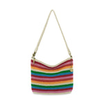 The Sak Lumi Convertible Crossbody - Hand Crochet - Rainbow Stripe