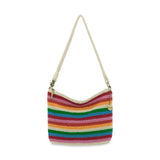 The Sak Lumi Convertible Crossbody - Hand Crochet - Rainbow Stripe