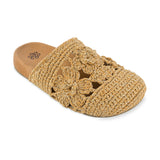 The Sak Bolinas Clog - Hand Crochet - Natural Tonal Flower