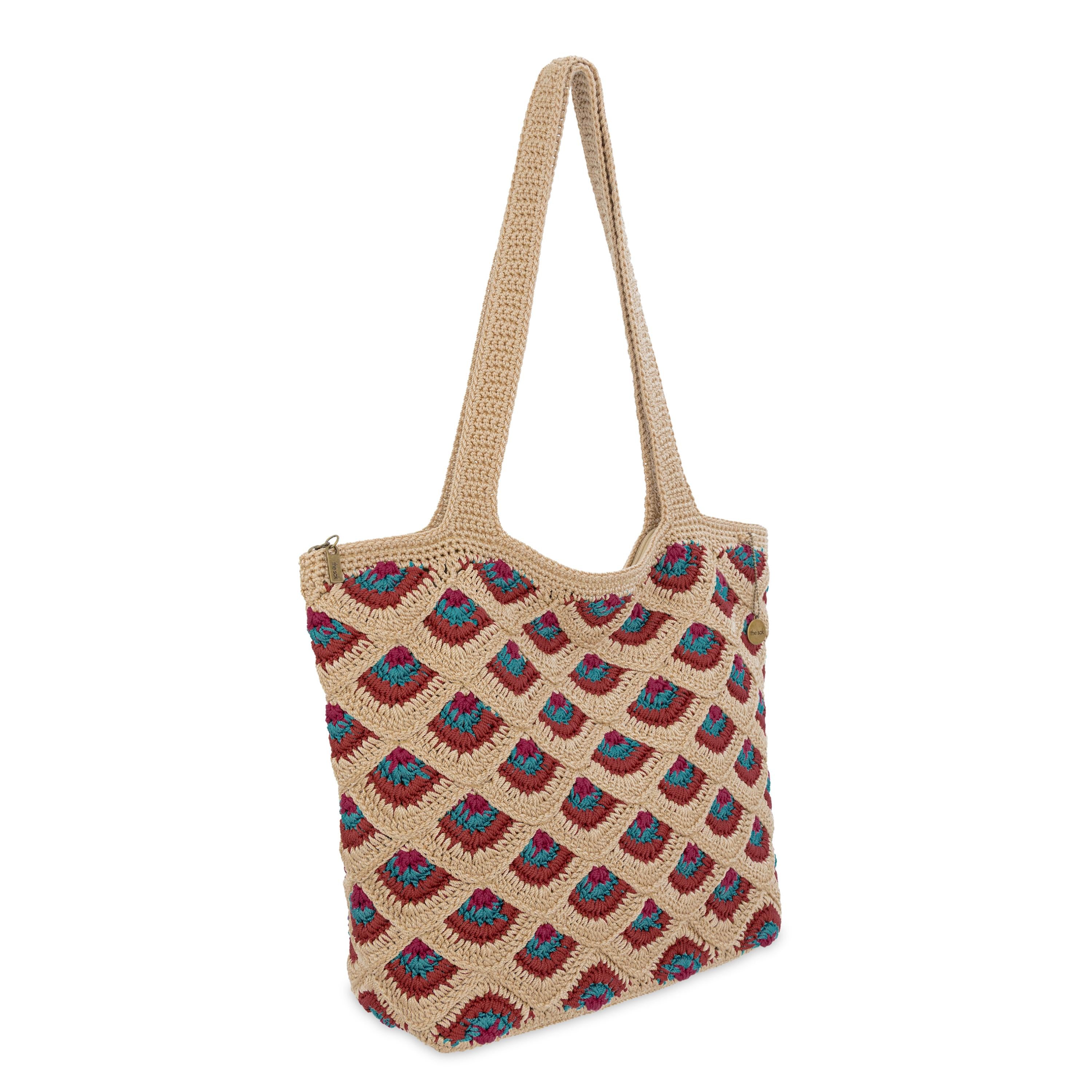 The Sak Sola Carryall Tote - Hand Crochet - Bamboo Mermaid