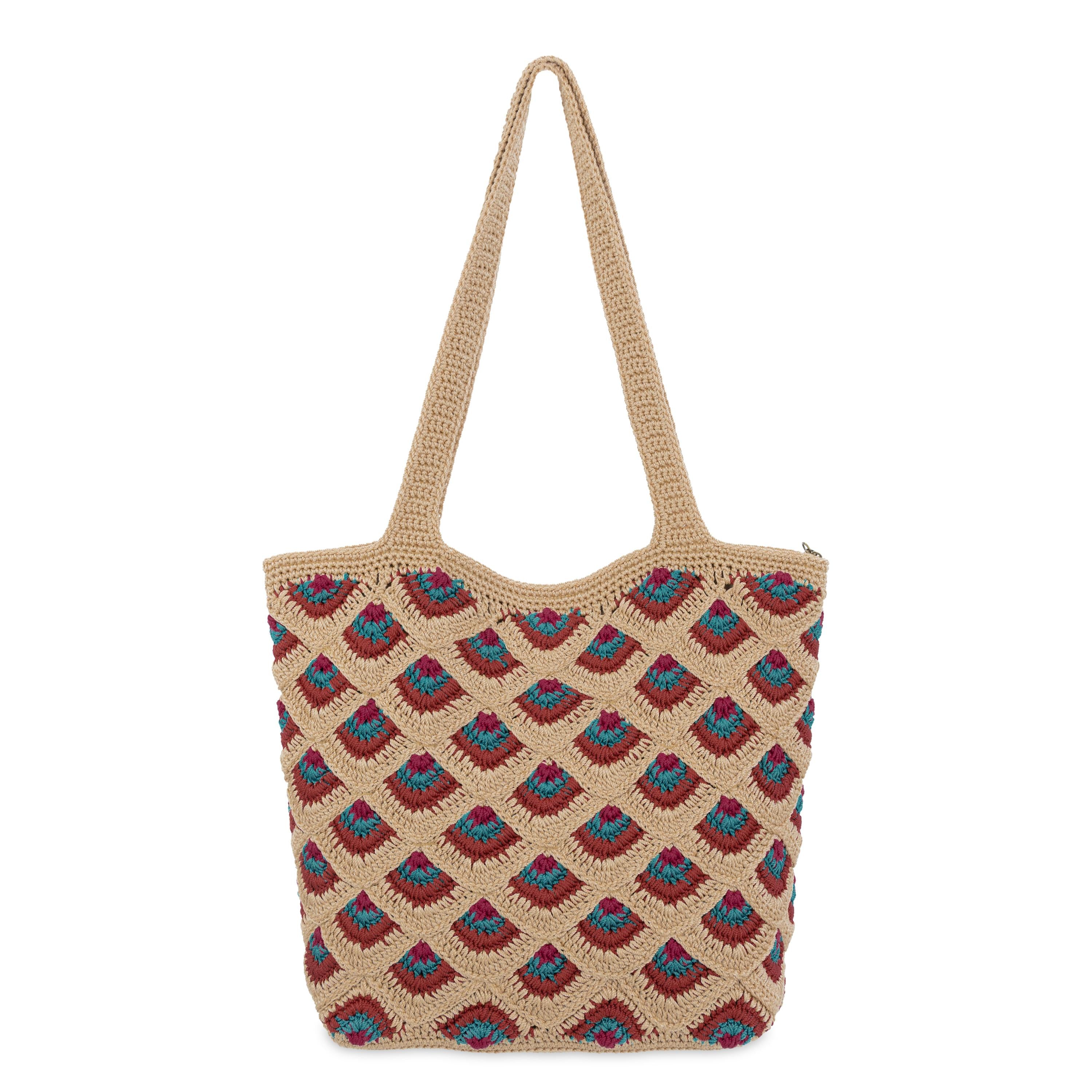 The Sak Sola Carryall Tote - Hand Crochet - Bamboo Mermaid