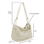 The Sak Los Feliz Hobo - Hand Crochet - Natural Medallion