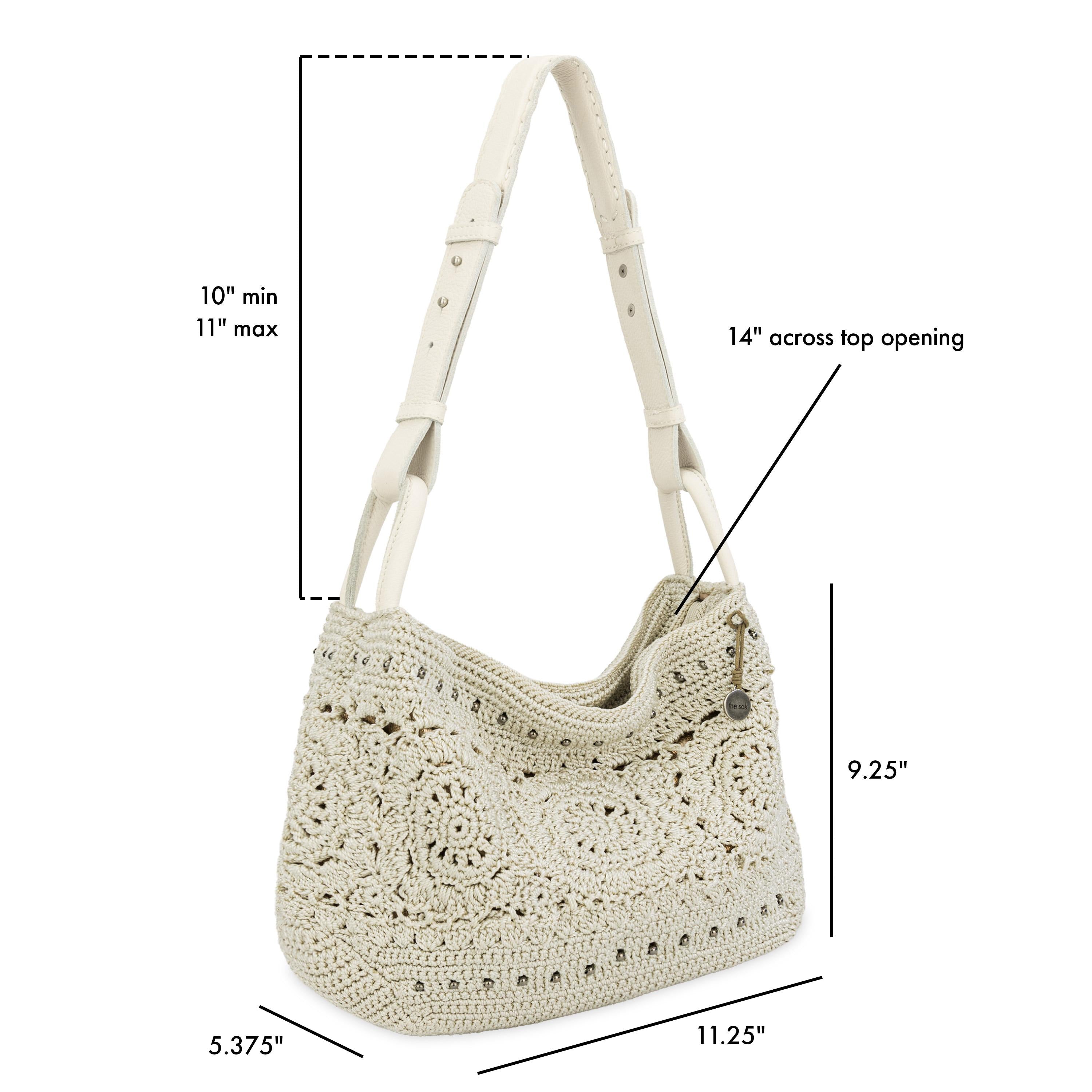 The Sak Los Feliz Hobo - Hand Crochet - Natural Medallion
