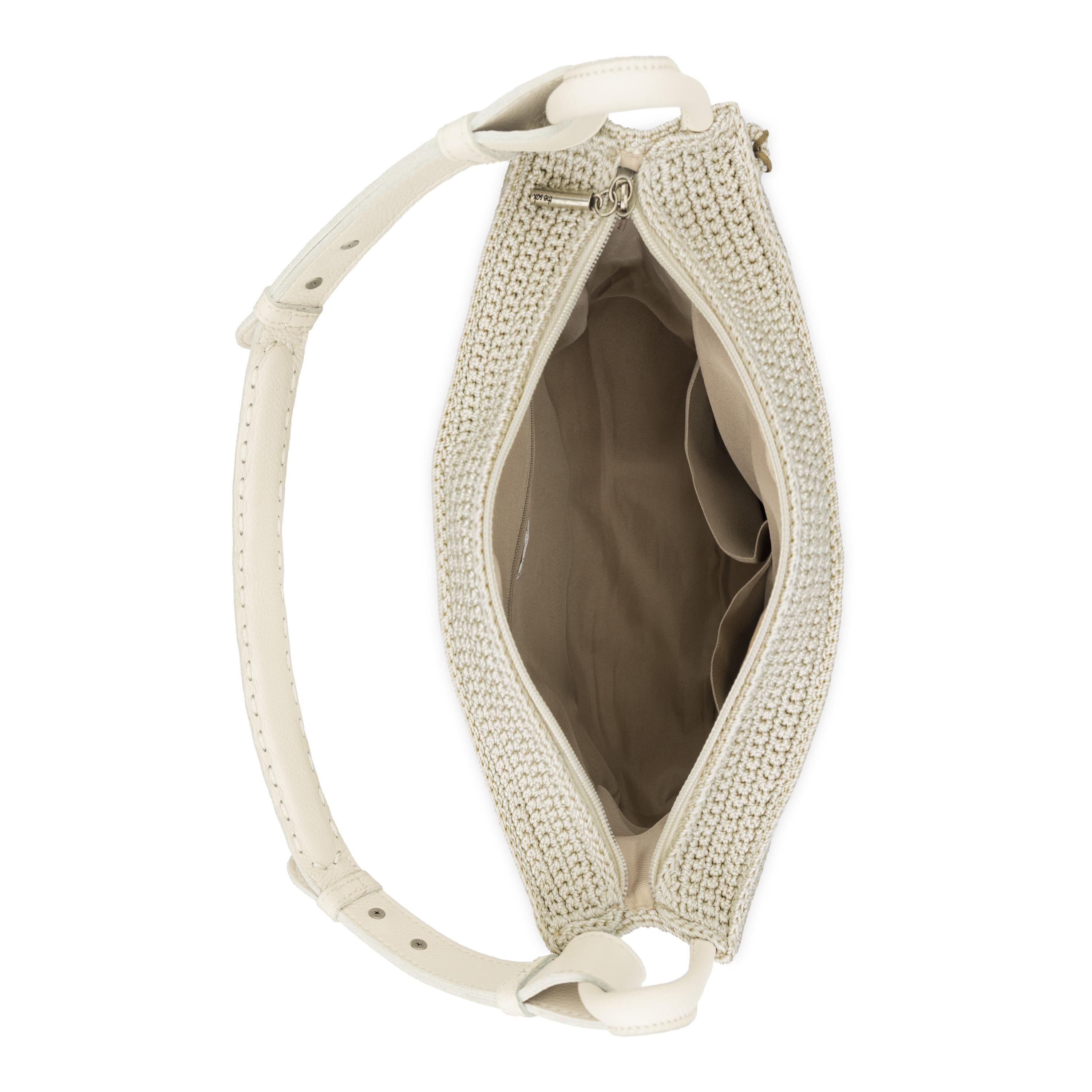 The Sak Los Feliz Hobo - Hand Crochet - Natural Medallion