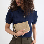 The Sak Vita Convertible Wristlet - Hand Crochet - Bamboo Static