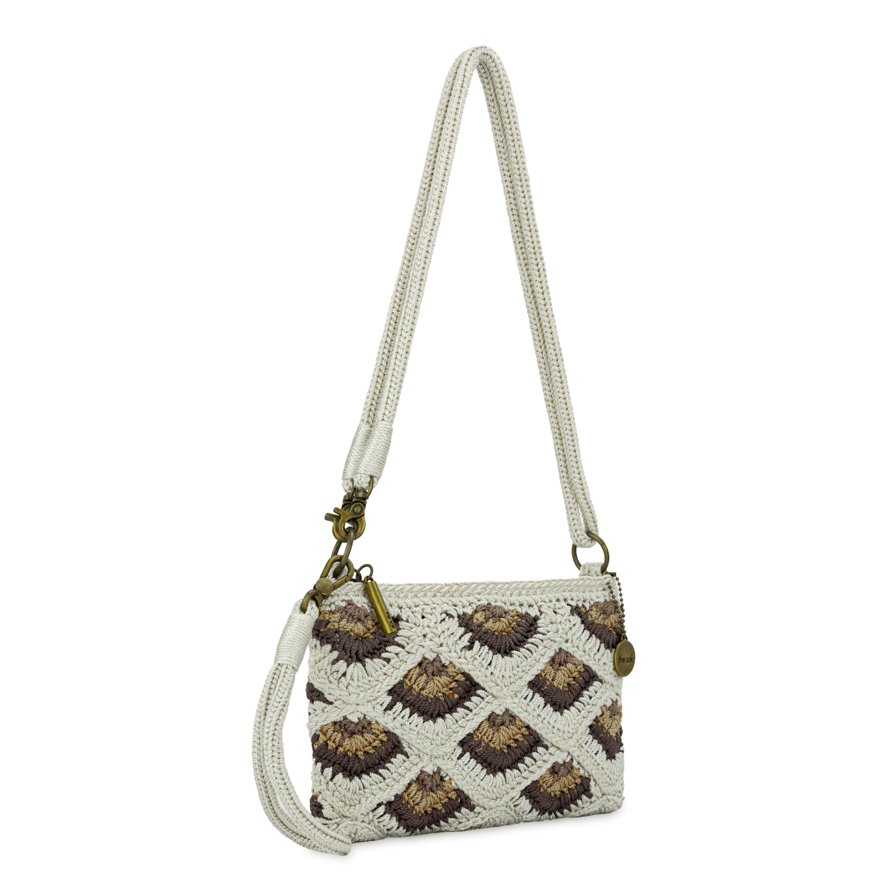 The Sak Vita Convertible Wristlet - Hand Crochet - Natural Mermaid