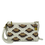 The Sak Vita Convertible Wristlet - Hand Crochet - Natural Mermaid