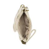 The Sak Vita Convertible Wristlet - Hand Crochet - Natural Multi Flowers