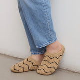 The Sak Bolinas Ripple Clog - Hand Crochet - Bamboo Black Ripple