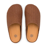 The Sak Bolinas Woven Clog - Leather - Woven Cognac