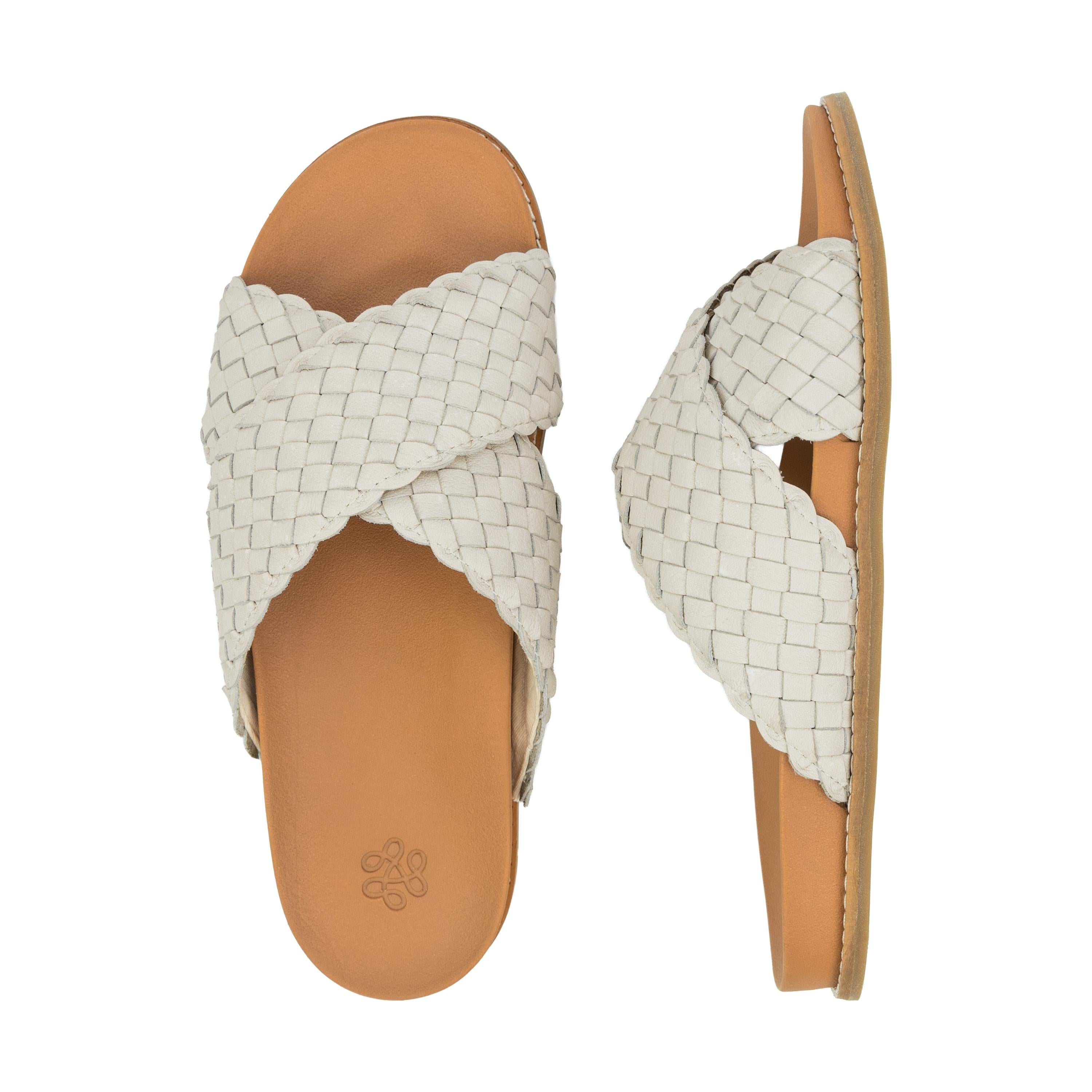 The Sak Penelope Sandal - Leather - Stone Woven