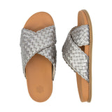The Sak Penelope Sandal - Leather - Pyrite Woven