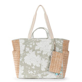 Sakroots Cassia Beach Tote - Canvas - Natural Wild Fleur