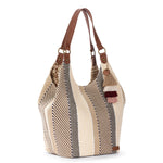 Sakroots Roma Shopper - Straw - Tobacco Batik Woven